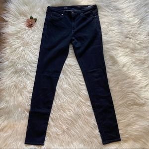 Ag Adriano Goldschmied the middi mid-rise jeans dark wash size 29